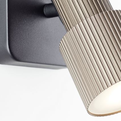 Brilliant - Foco LED de pared CADIZ 1xGU10/5W/230V bronce