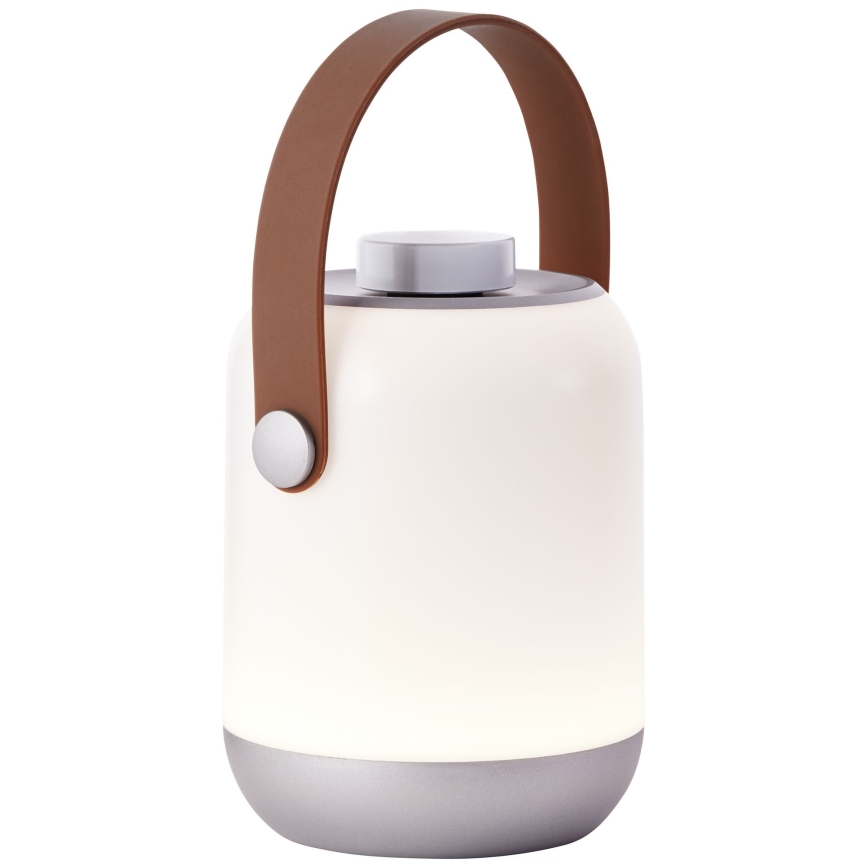 Brilliant - Lámpara de mesa exterior LED regulable GEMMA LED/1,9W/5V 1800 mAh IP44 blanca