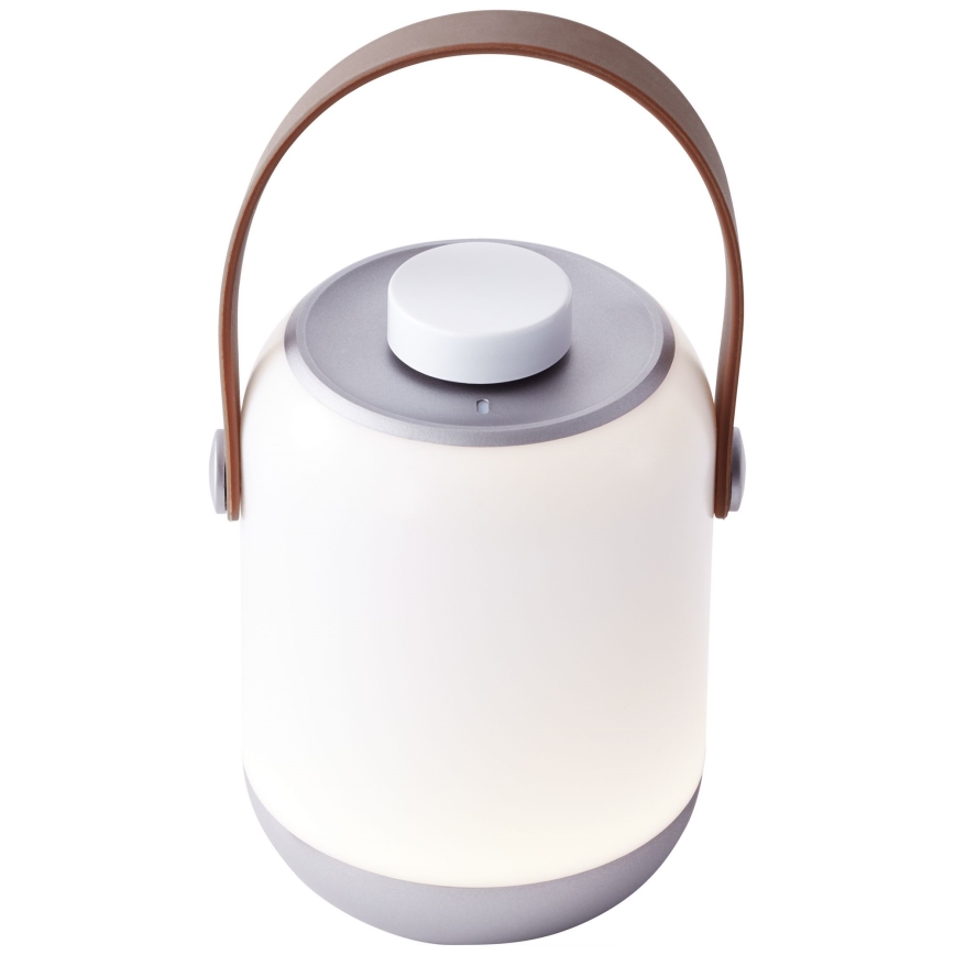 Brilliant - Lámpara de mesa exterior LED regulable GEMMA LED/1,9W/5V 1800 mAh IP44 blanca