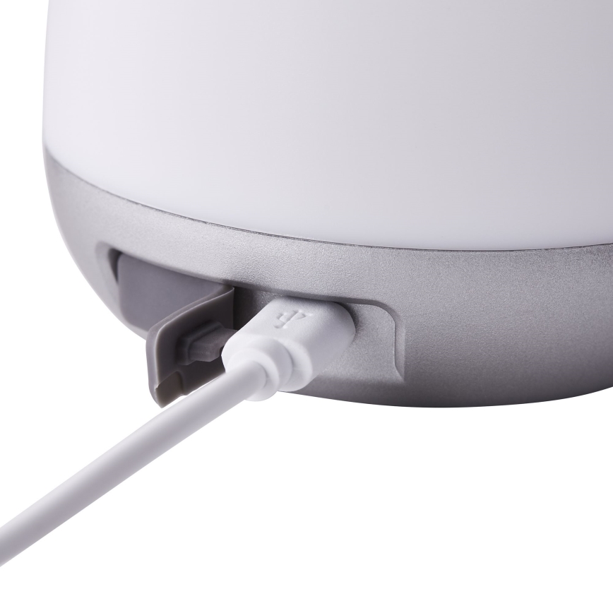 Brilliant - Lámpara de mesa exterior LED regulable GEMMA LED/1,9W/5V 1800 mAh IP44 blanca