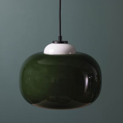 Brilliant - Lámpara colgante con cable BLOP 1xE27/60W/230V verde