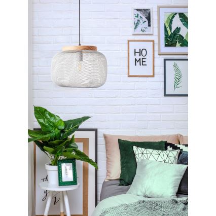 Brilliant - Lámpara colgante con cable GIADA 1xE27/40W/230V Ø 39 cm gris