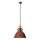 Brilliant - Lámpara colgante con cadena JESPER GLAS 1xE27/60W/230V, acabado en cobre