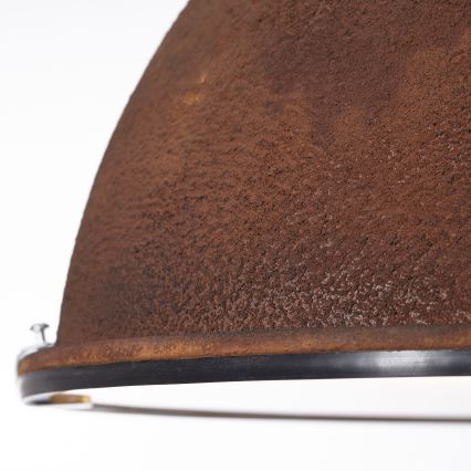 Brilliant - Lámpara colgante con cadena JESPER GLAS 1xE27/60W/230V, acabado en cobre