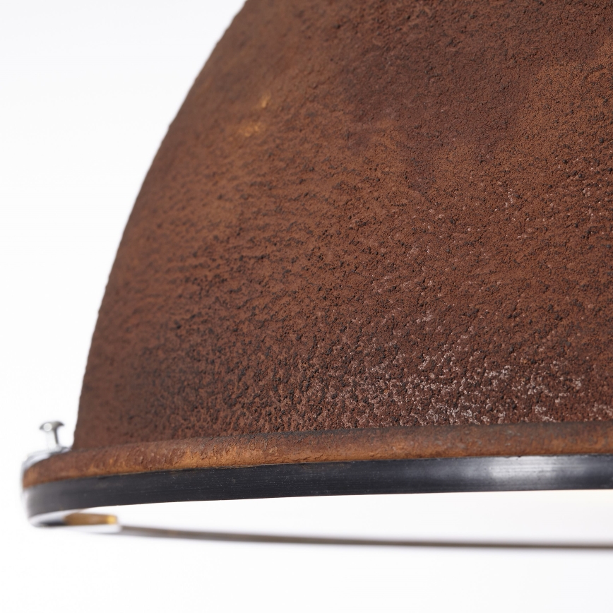 Brilliant - Lámpara colgante con cadena JESPER GLAS 1xE27/60W/230V, acabado en cobre