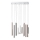 Brilliant - Lámpara colgante LED regulable CEMBALO LED/60W/230V cromo mate/negro/marrón