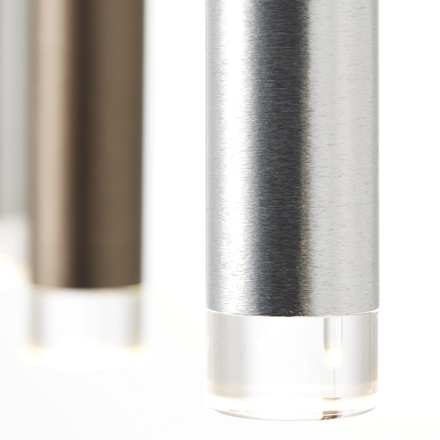 Brilliant - Lámpara colgante LED regulable con cable CEMBALO LED/32W/230V cromo mate/negro/marrón