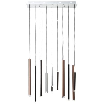 Brilliant - Lámpara colgante LED regulable CEMBALO LED/60W/230V cromo mate/negro/marrón