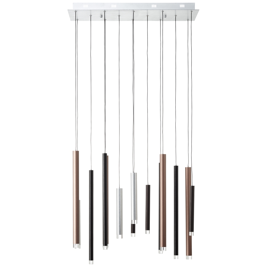 Brilliant - Lámpara colgante LED regulable CEMBALO LED/60W/230V cromo mate/negro/marrón