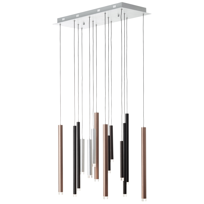 Brilliant - Lámpara colgante LED regulable CEMBALO LED/60W/230V cromo mate/negro/marrón