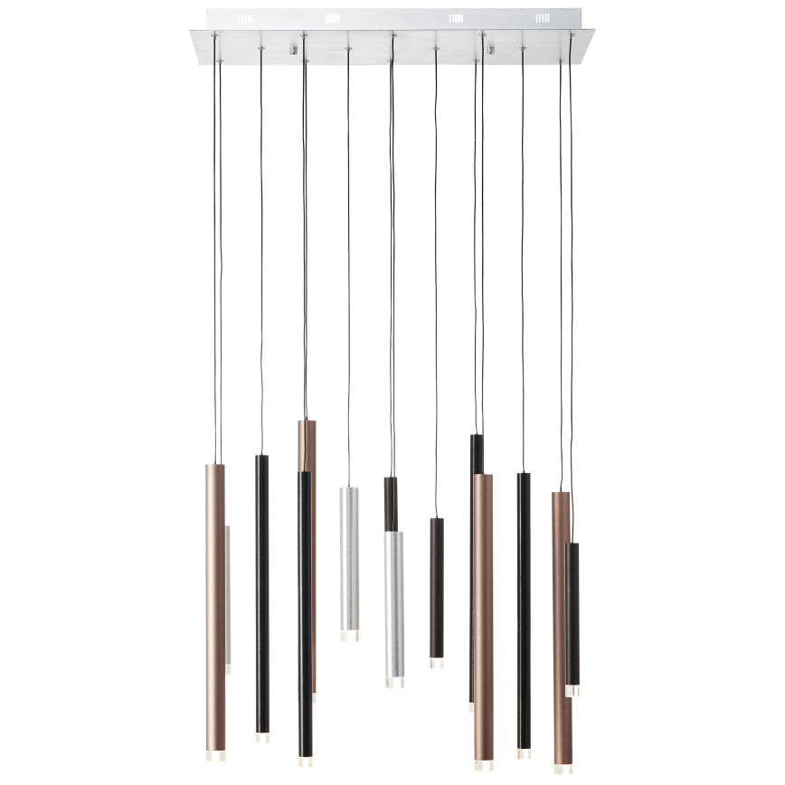 Brilliant - Lámpara colgante LED regulable CEMBALO LED/60W/230V cromo mate/negro/marrón