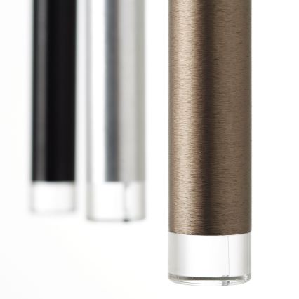 Brilliant - Lámpara colgante LED regulable CEMBALO LED/60W/230V cromo mate/negro/marrón