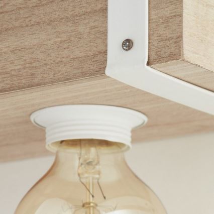 Brilliant - Lámpara colgante WHITEWOOD 5xE27/30W/230V