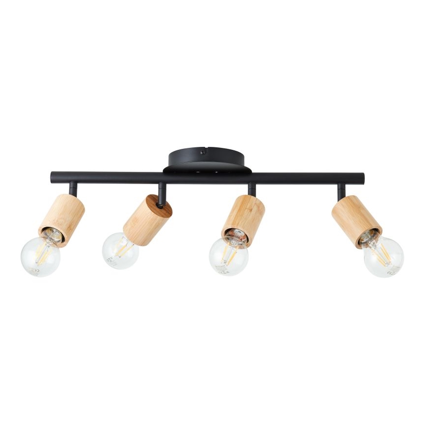 Brilliant - Lámpara de focos 4xE27/28W/230V bambú