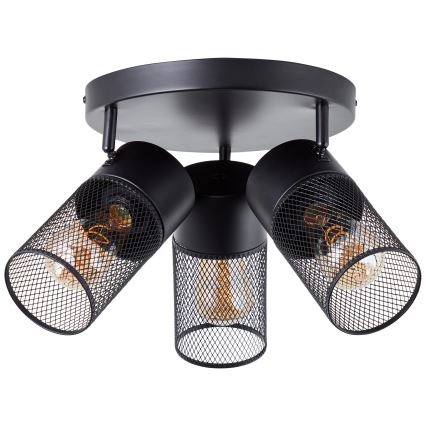 Brilliant - Lámpara de focos KAMOLO 3xE27/40W/230V, negro