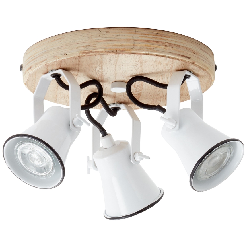 Brilliant - Lámpara de focos SEED 3xGU10/5W/230V blanco/beige