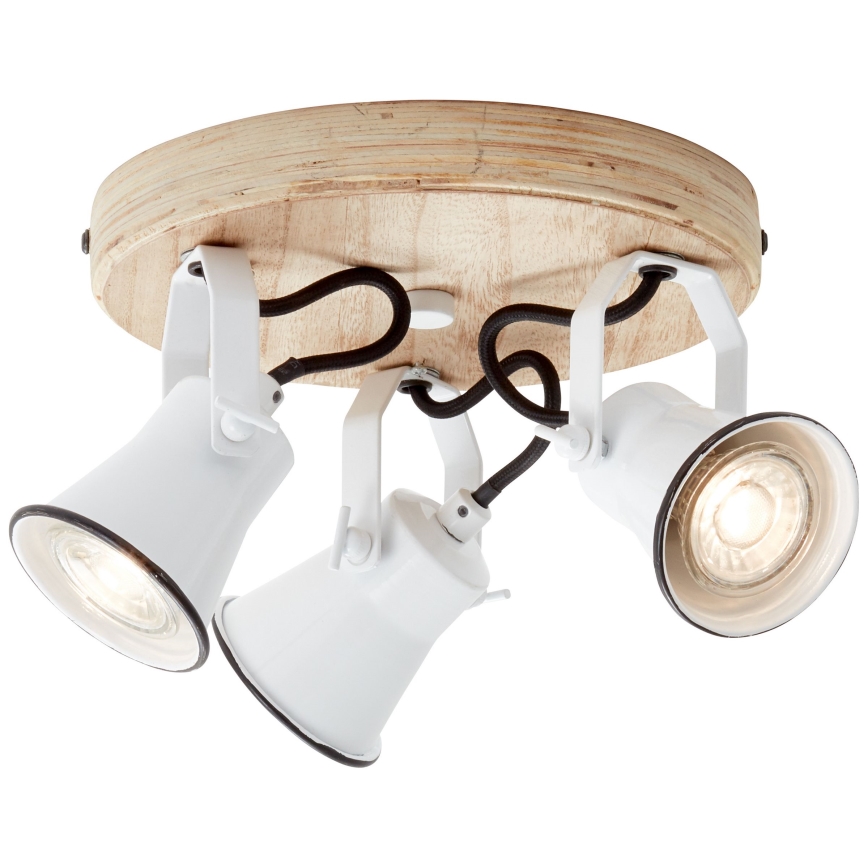 Brilliant - Lámpara de focos SEED 3xGU10/5W/230V blanco/beige