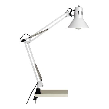 Brilliant - Lámpara de mesa con pinza HOBBY 1xE27/40W/230V blanca