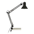 Brilliant - Lámpara de mesa con pinza HOBBY 1xE27/40W/230V negra