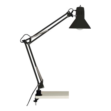 Brilliant - Lámpara de mesa con pinza HOBBY 1xE27/40W/230V negra