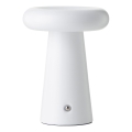 Brilliant - Lámpara de mesa exterior táctil LED regulable MUFFIN LED/3W/5V USB 2600 mAh IP44 blanca