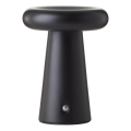 Brilliant - Lámpara de mesa exterior táctil regulable MUFFIN LED/3W/5V USB 2600 mAh IP44 negra