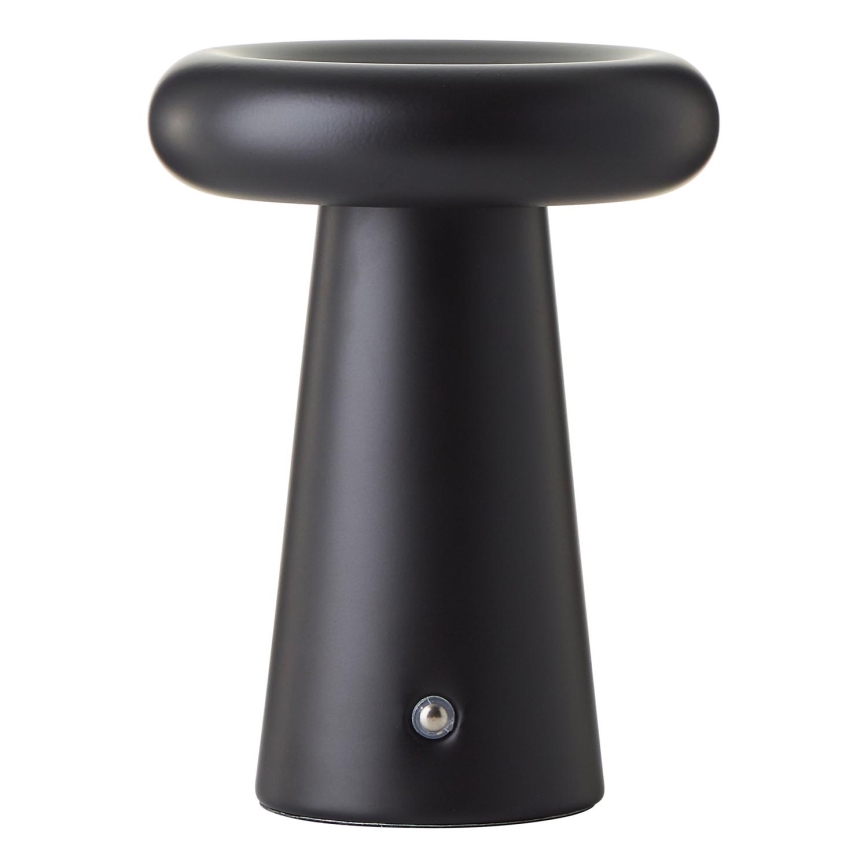 Brilliant - Lámpara de mesa exterior táctil regulable MUFFIN LED/3W/5V USB 2600 mAh IP44 negra
