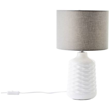 Brilliant - Lámpara de mesa ILYSA 1xE14/40W/230V blanca/gris