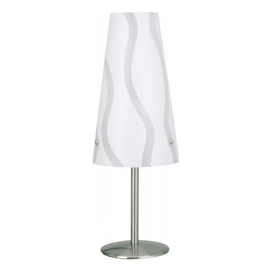 Brilliant - Lámpara de mesa ISI 1xE14/40W/230V blanco/gris/cromo brillante