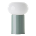 Brilliant - Lámpara de mesa KNUT 1xE27/25W/230V verde/blanco
