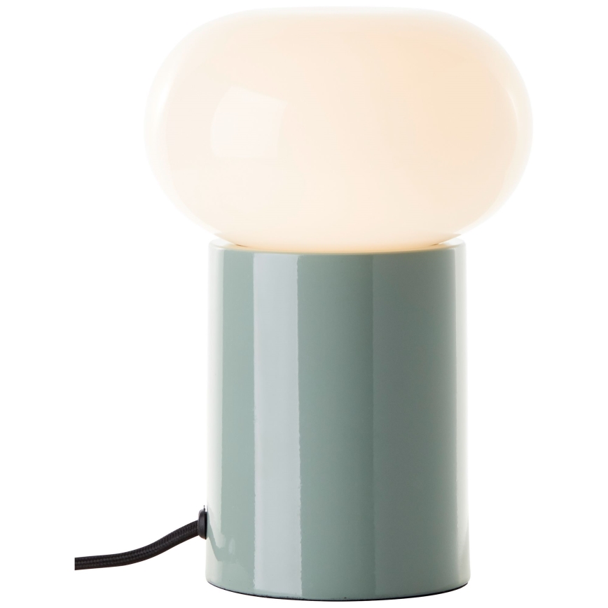 Brilliant - Lámpara de mesa KNUT 1xE27/25W/230V verde/blanco
