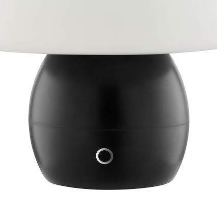 Brilliant - Lámpara de sobremesa táctil LED recargable y regulable DUPIS LED/2W/5V 2700K 1800 mAh negra