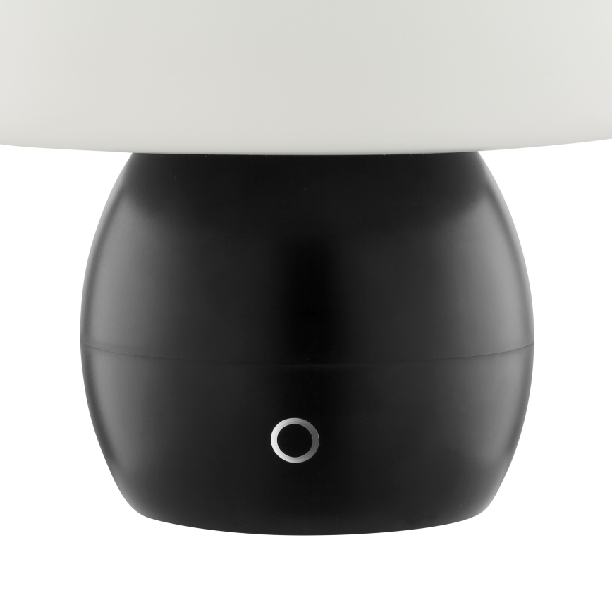 Brilliant - Lámpara de sobremesa táctil LED recargable y regulable DUPIS LED/2W/5V 2700K 1800 mAh negra