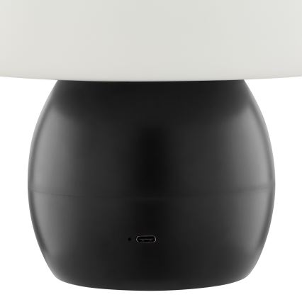 Brilliant - Lámpara de sobremesa táctil LED recargable y regulable DUPIS LED/2W/5V 2700K 1800 mAh negra