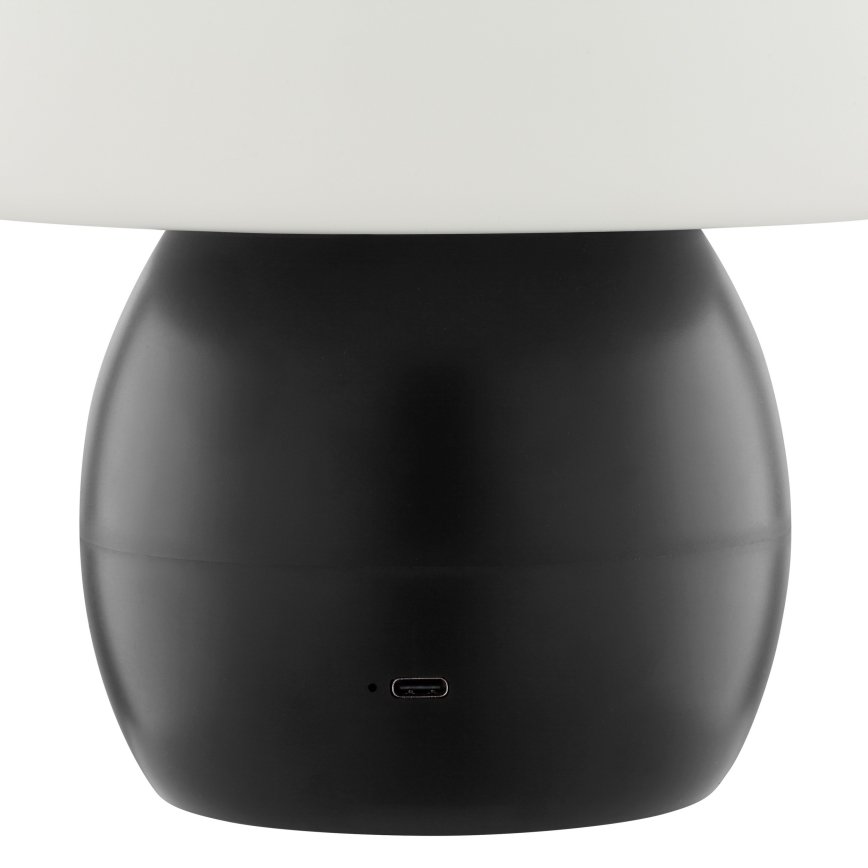Brilliant - Lámpara de sobremesa táctil LED recargable y regulable DUPIS LED/2W/5V 2700K 1800 mAh negra
