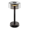 Brilliant - Lámpara de mesa LED regulable, recargable y táctil para exterior RAZOR LED/2,5W/5V 2700K 2600 mAh IP44 negra