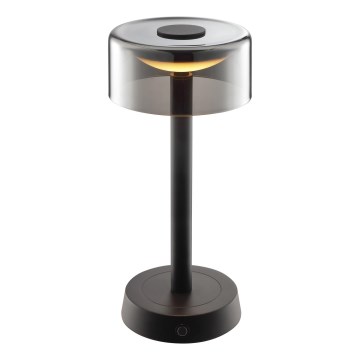 Brilliant - Lámpara de mesa LED regulable, recargable y táctil para exterior RAZOR LED/2,5W/5V 2700K 2600 mAh IP44 negra