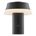 Brilliant - Lámpara de mesa LED táctil recargable regulable KINICH LED/2,5W/5V 2700K 2600 mAh negra