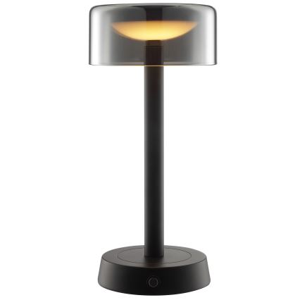 Brilliant - Lámpara de mesa exterior LED táctil recargable y regulable RAZOR LED/2,5W/5V 2700K 2600 mAh IP44 negra