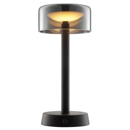 Brilliant - Lámpara de mesa exterior LED táctil recargable y regulable RAZOR LED/2,5W/5V 2700K 2600 mAh IP44 negra