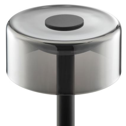 Brilliant - Lámpara de mesa exterior LED táctil recargable y regulable RAZOR LED/2,5W/5V 2700K 2600 mAh IP44 negra