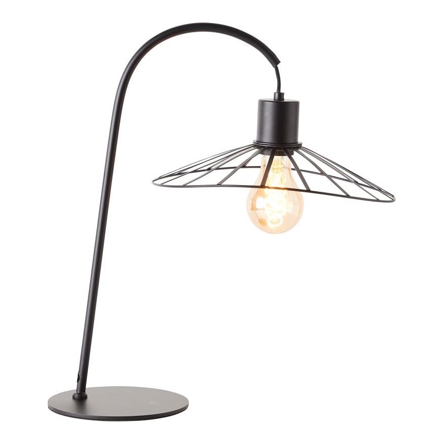 Brilliant - Lámpara de mesa LEIKA 1xE27/52W/230V negro