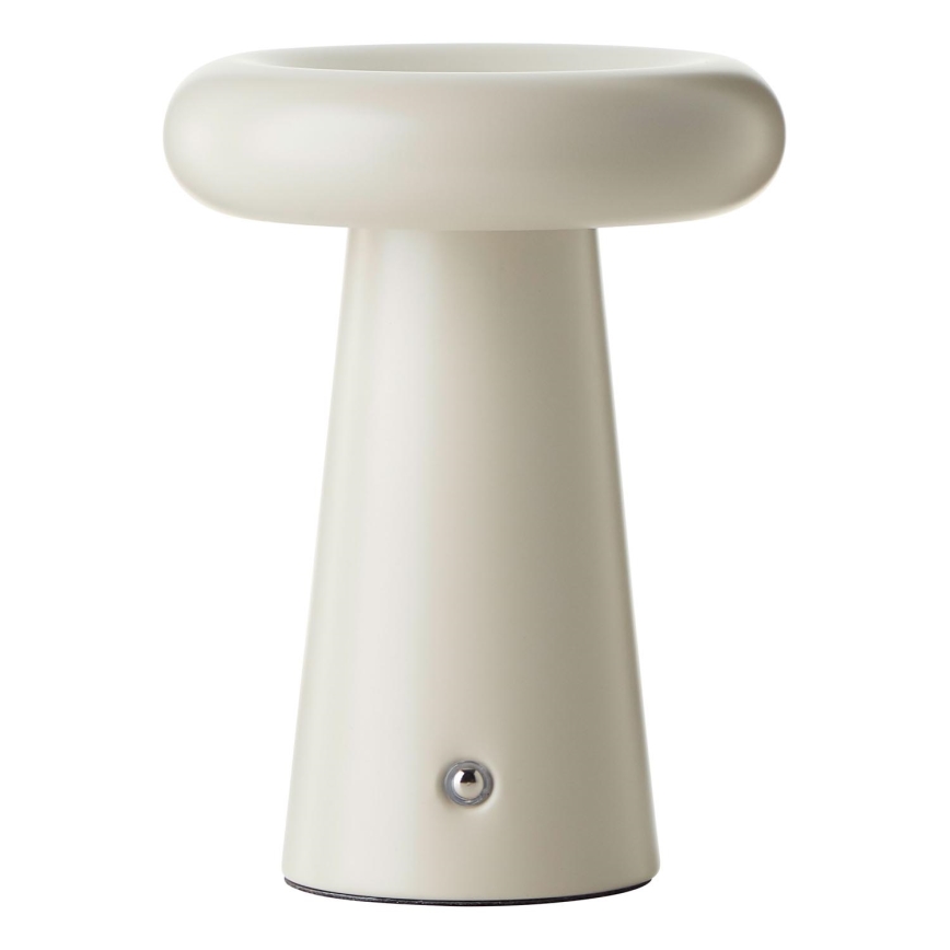Brilliant - Lámpara de mesa regulable LED táctil MUFFIN LED/3W/5V USB 2600 mAh IP44 crema