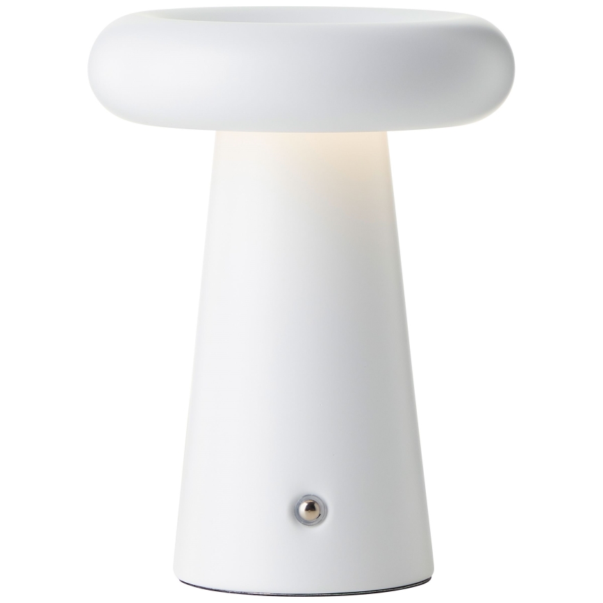 Brillante - Lámpara de mesa LED para exterior táctil regulable MUFFIN LED/3W/5V USB 2600 mAh IP44 blanco
