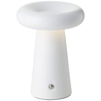 Brillante - Lámpara de mesa LED para exterior táctil regulable MUFFIN LED/3W/5V USB 2600 mAh IP44 blanco