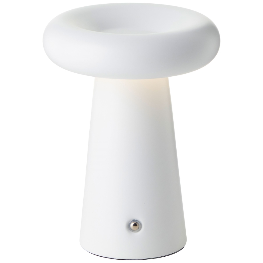 Brillante - Lámpara de mesa LED para exterior táctil regulable MUFFIN LED/3W/5V USB 2600 mAh IP44 blanco