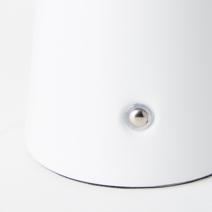 Brillante - Lámpara de mesa LED para exterior táctil regulable MUFFIN LED/3W/5V USB 2600 mAh IP44 blanco