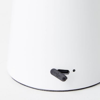 Brillante - Lámpara de mesa LED para exterior táctil regulable MUFFIN LED/3W/5V USB 2600 mAh IP44 blanco