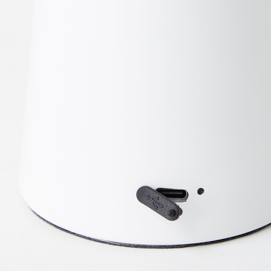 Brillante - Lámpara de mesa LED para exterior táctil regulable MUFFIN LED/3W/5V USB 2600 mAh IP44 blanco