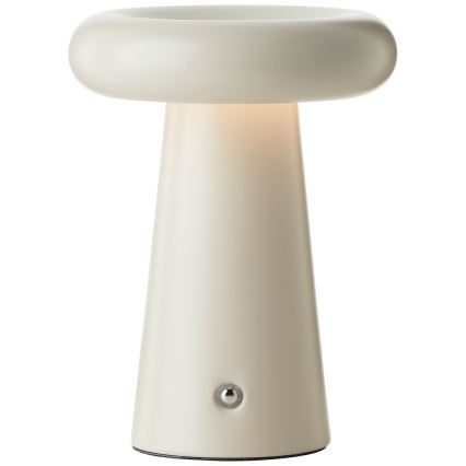 Brilliant - Lámpara de mesa regulable LED táctil MUFFIN LED/3W/5V USB 2600 mAh IP44 crema